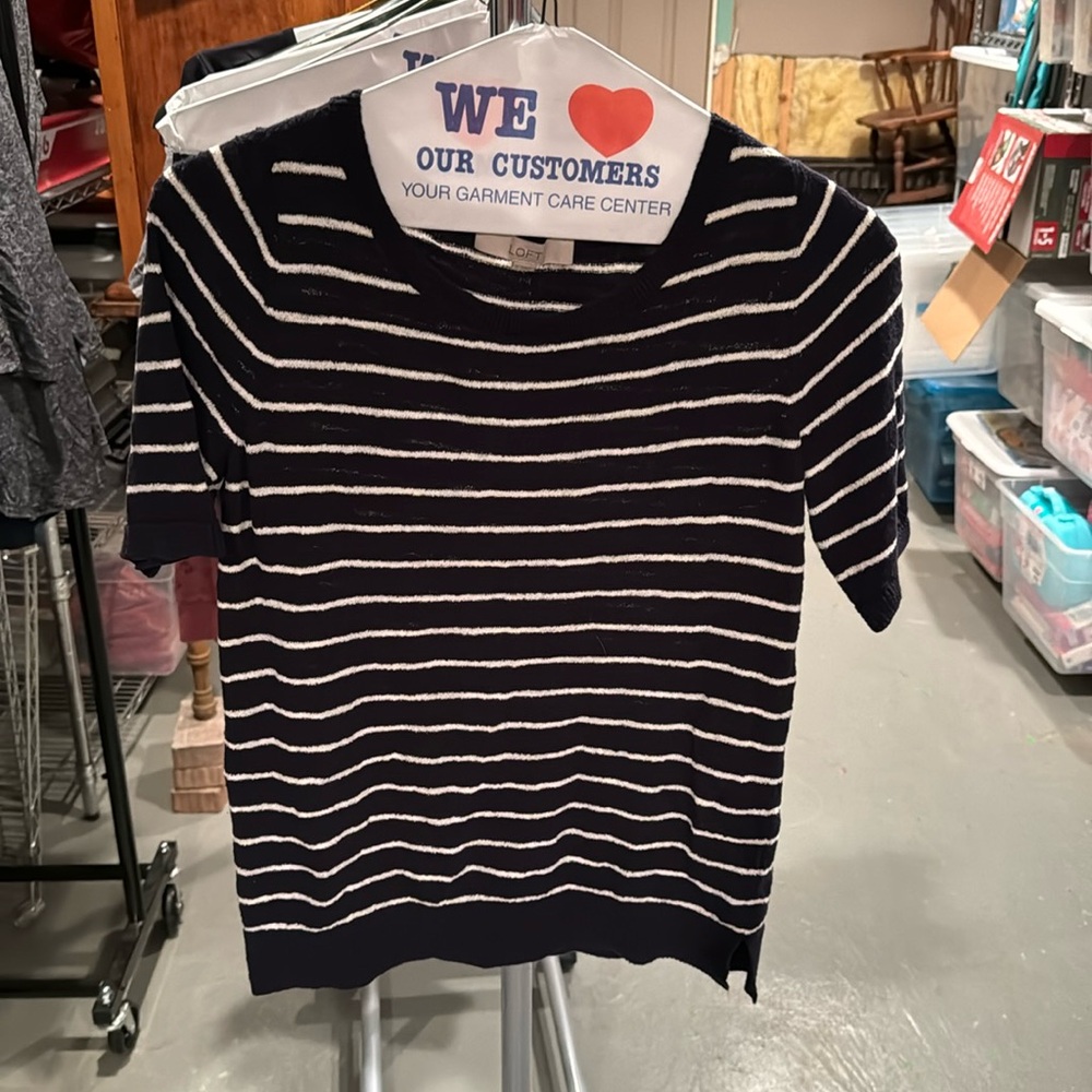 navy sweater
